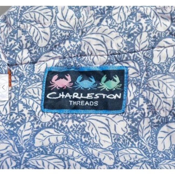 Men's Charleston Threads 100% Cotton Multicolor Madras Plaid Patch Shorts Sz 36 - Picture 3 of 3